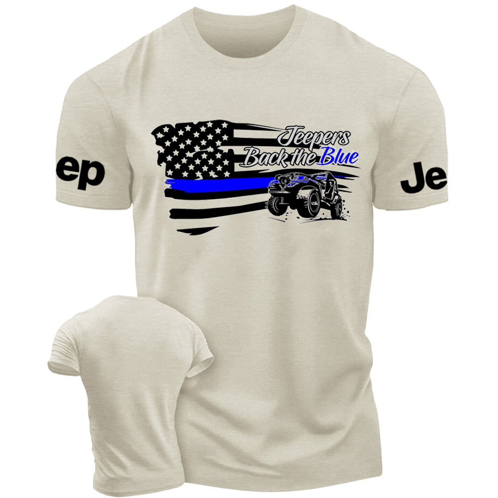 Jpers Back the Blue US Flag T-Shirt