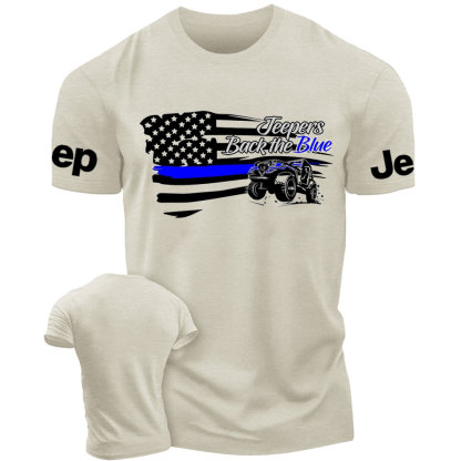 Jpers Back the Blue US Flag T-Shirt