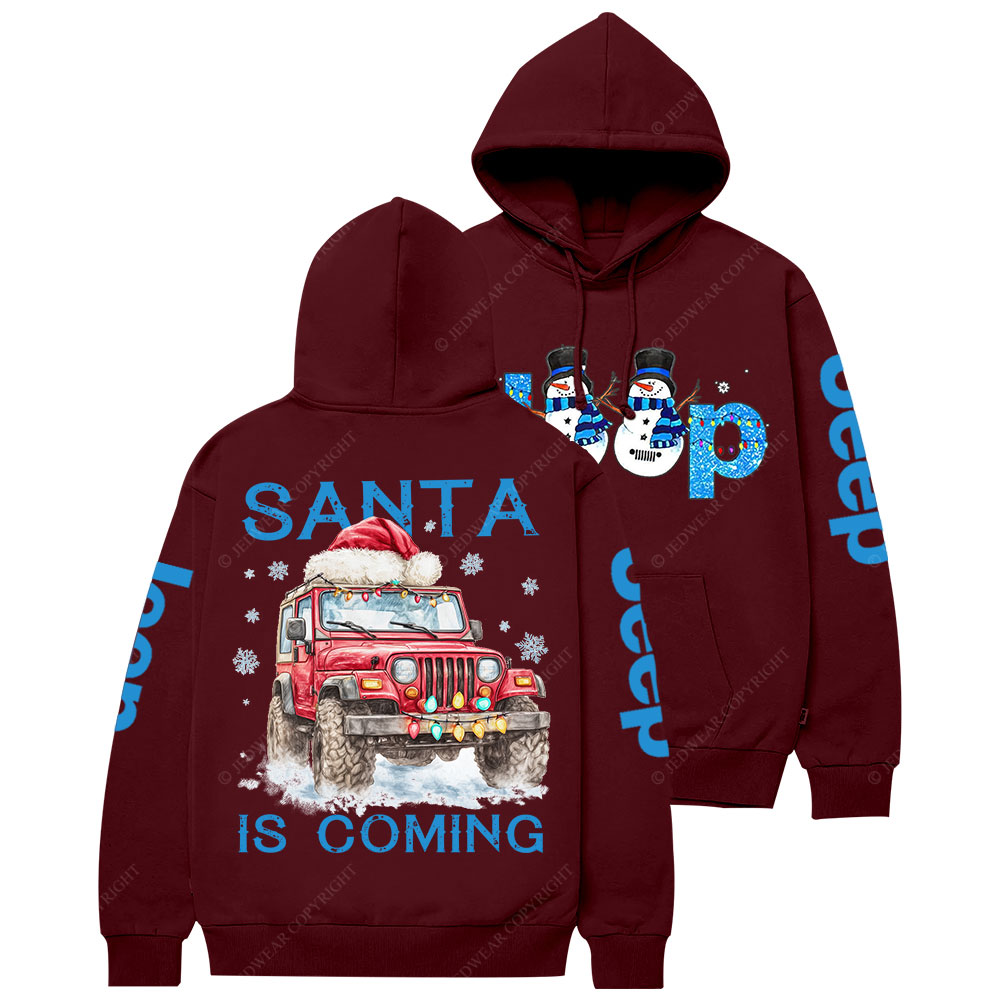 Santa Jp is Coming It is Snow Christmas Casual Hoodie