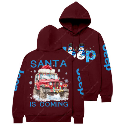 Santa Jp is Coming It is Snow Christmas Casual Hoodie
