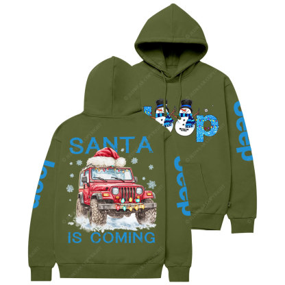 Santa Jp is Coming It is Snow Christmas Casual Hoodie