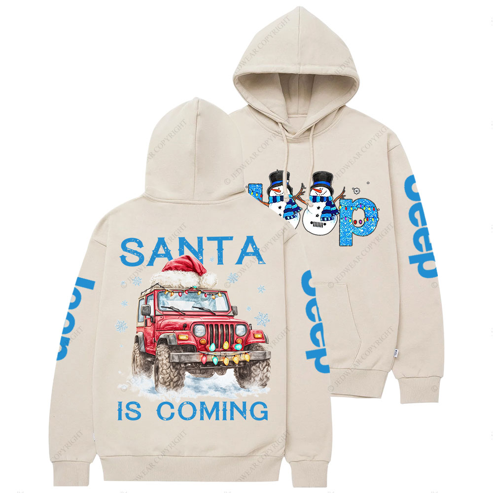 Santa Jp is Coming It is Snow Christmas Casual Hoodie