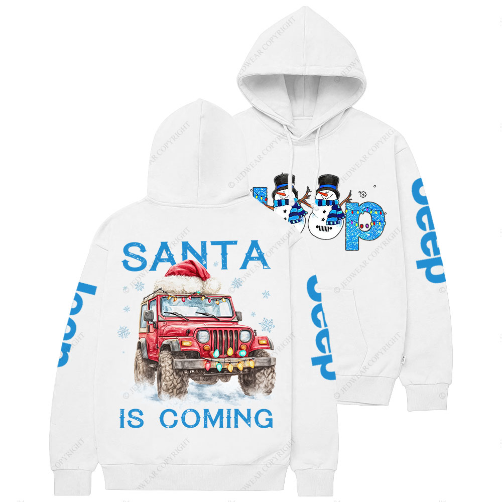 Santa Jp is Coming It is Snow Christmas Casual Hoodie