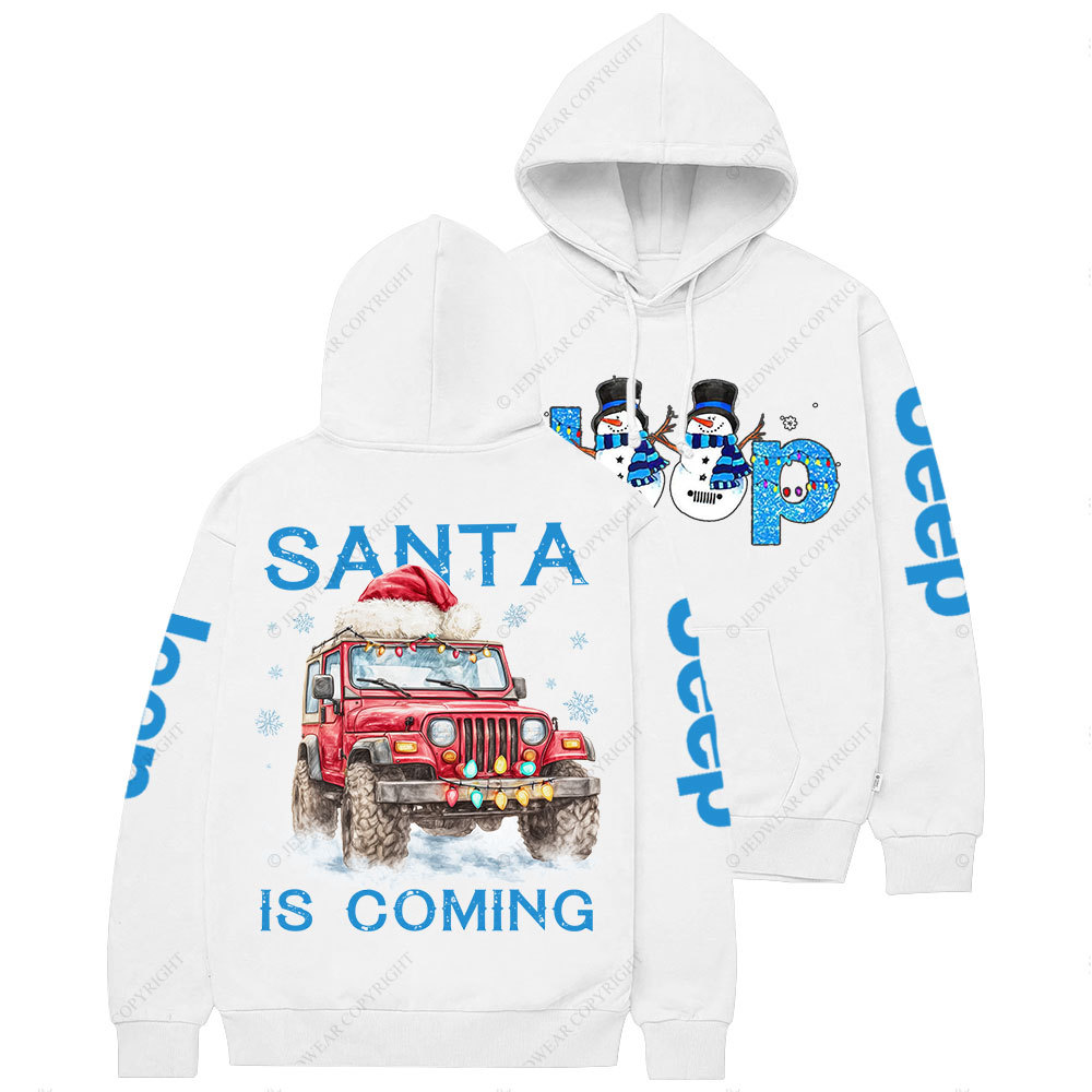 Santa Jp is Coming It is Snow Christmas Casual Hoodie