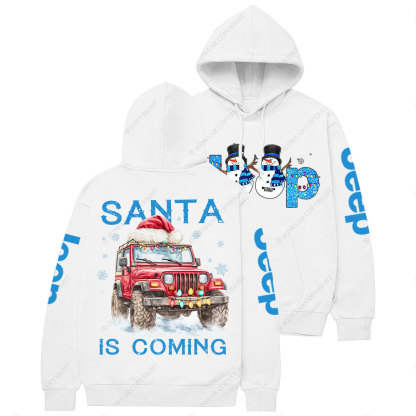 Santa Jp is Coming It is Snow Christmas Casual Hoodie