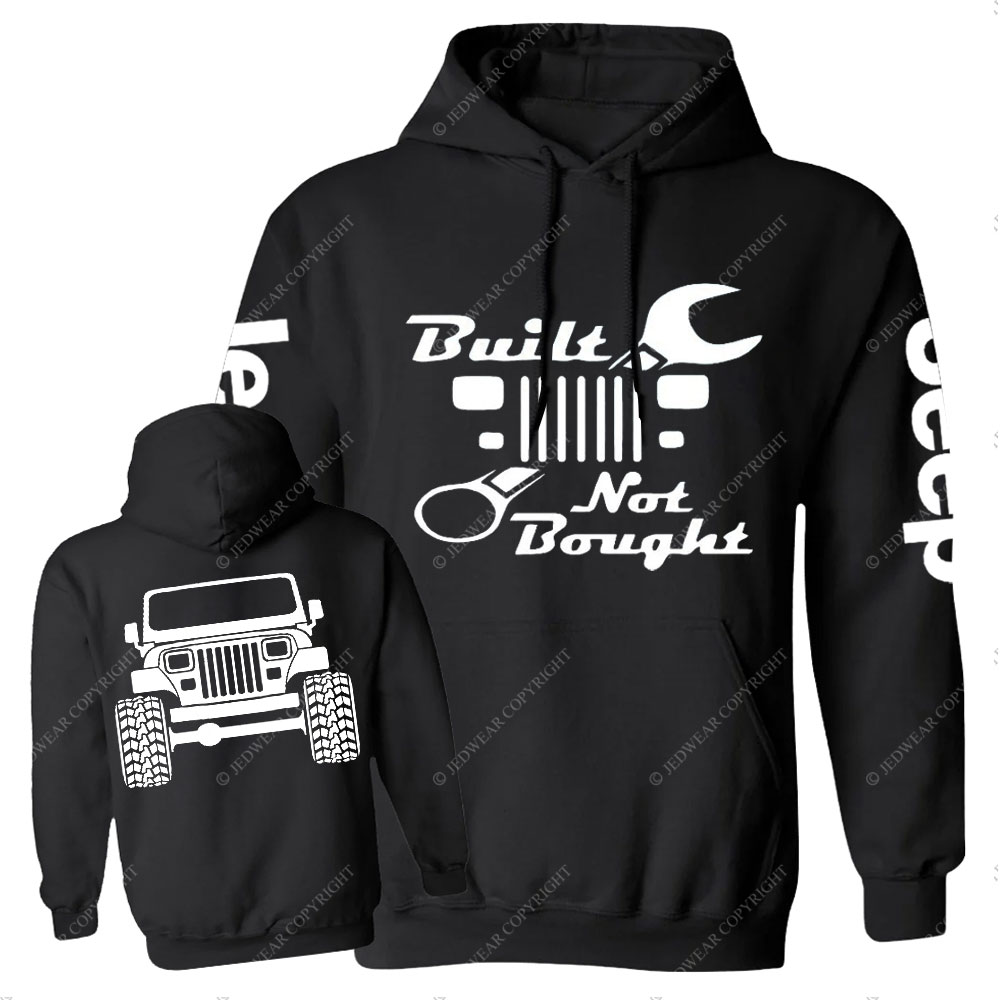 Built Not Bought YJ Jp Wrangler Jp Casual Hoodie