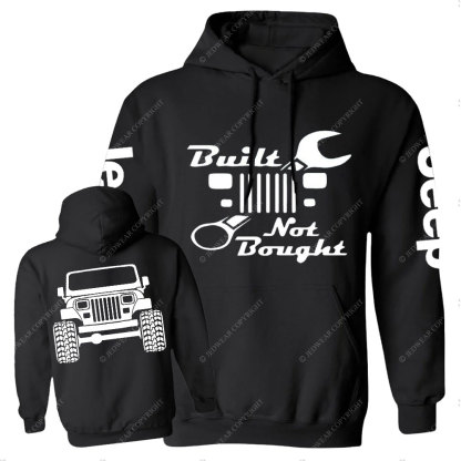 Built Not Bought YJ Jp Wrangler Jp Casual Hoodie