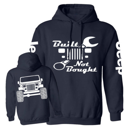 Built Not Bought YJ Jp Wrangler Jp Casual Hoodie