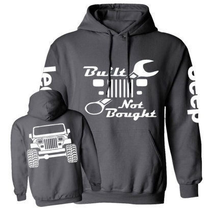Built Not Bought YJ Jp Wrangler Jp Casual Hoodie