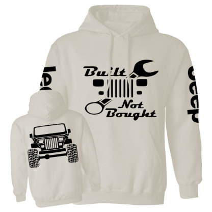 Built Not Bought YJ Jp Wrangler Jp Casual Hoodie