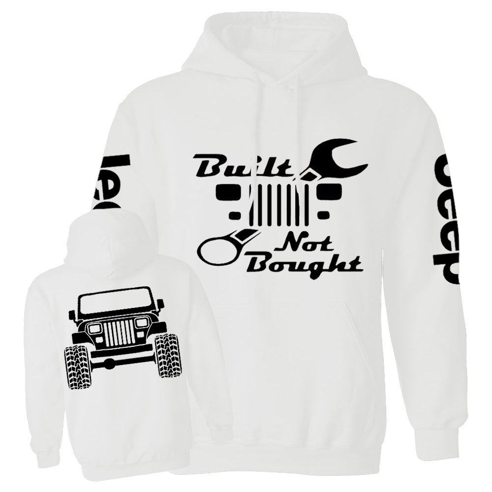 Built Not Bought YJ Jp Wrangler Jp Casual Hoodie