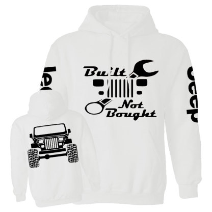 Built Not Bought YJ Jp Wrangler Jp Casual Hoodie