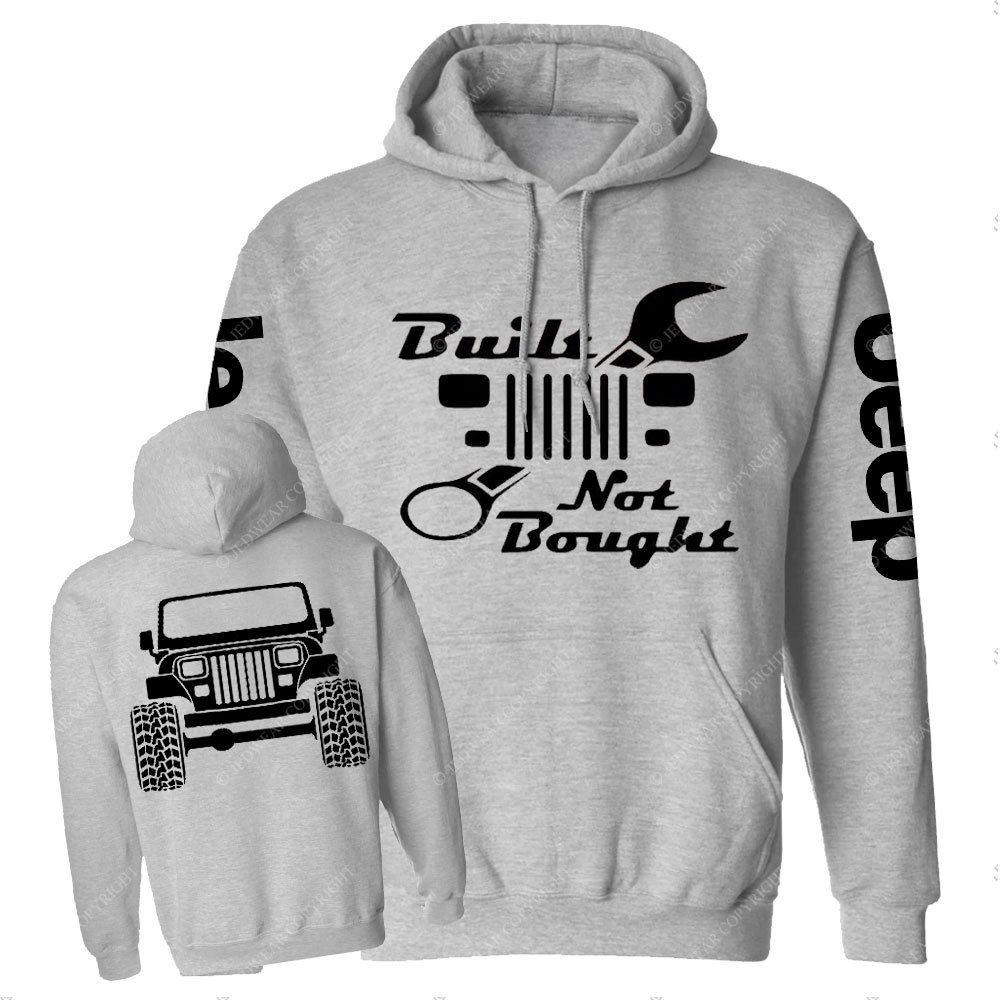 Built Not Bought YJ Jp Wrangler Jp Casual Hoodie