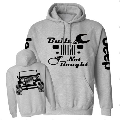 Built Not Bought YJ Jp Wrangler Jp Casual Hoodie