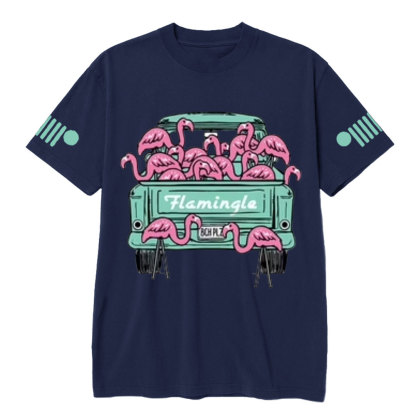 Flamingo Mint Pickup Truck Gladiator Jp T-Shirt