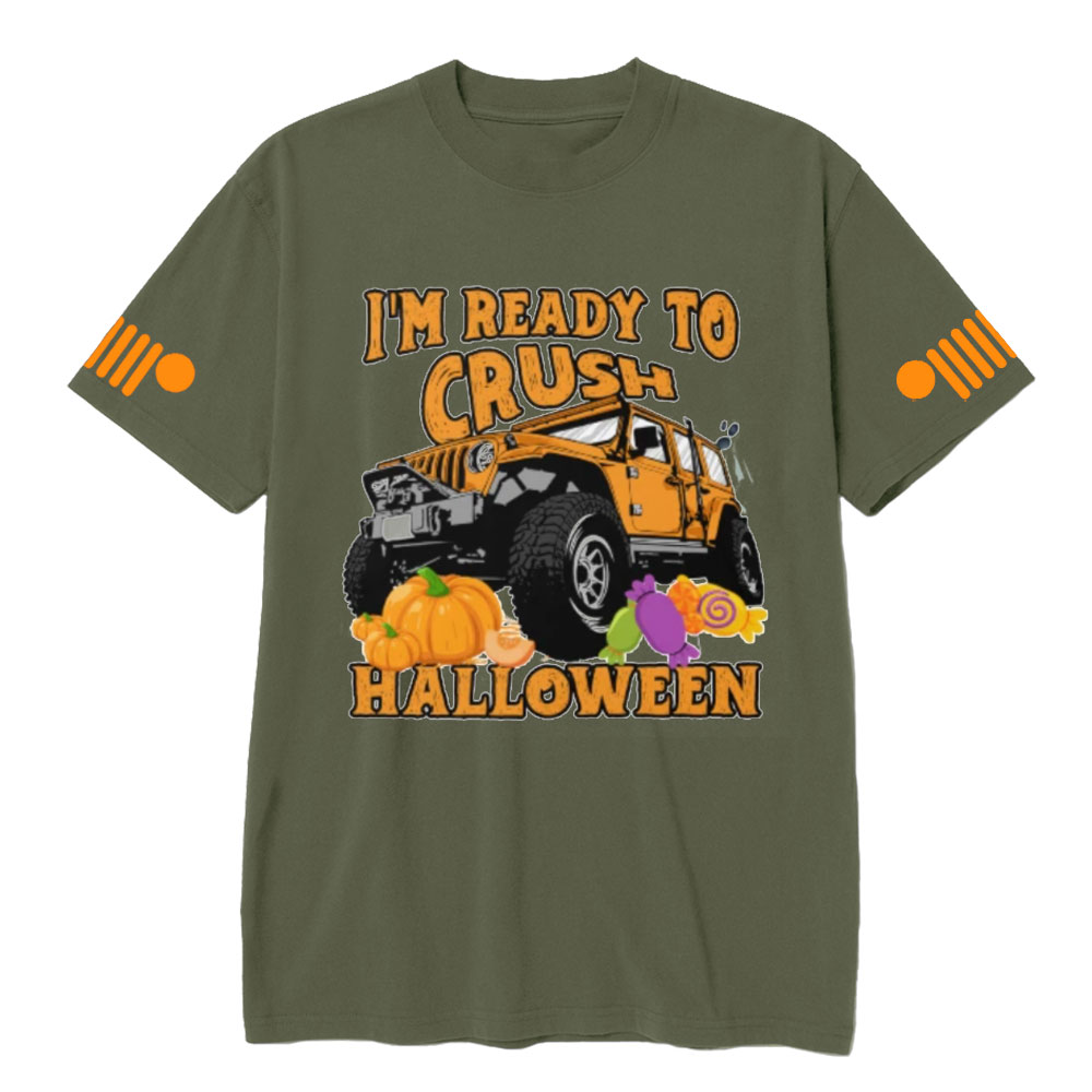 I’m Ready To Crush Halloween Day Pumpkin Jp T-shirt