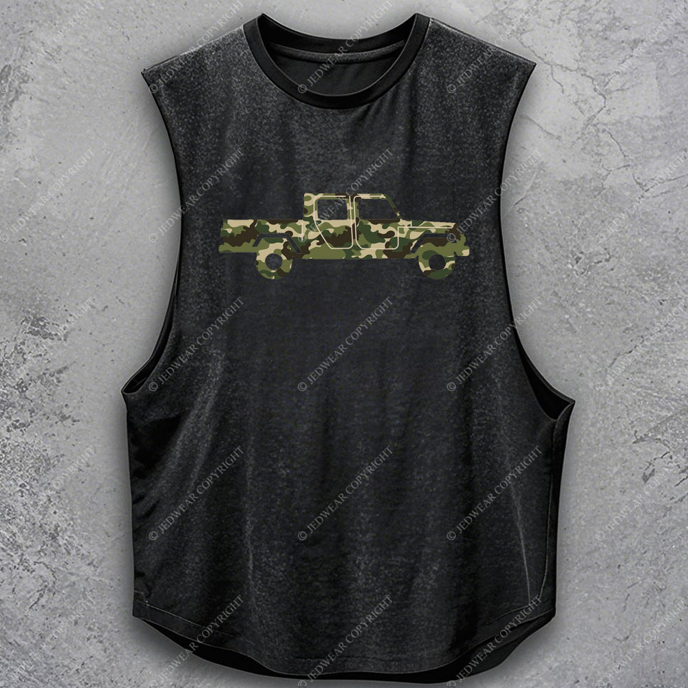 Green Camo Gladiator Truck Jp Car Men's Tank