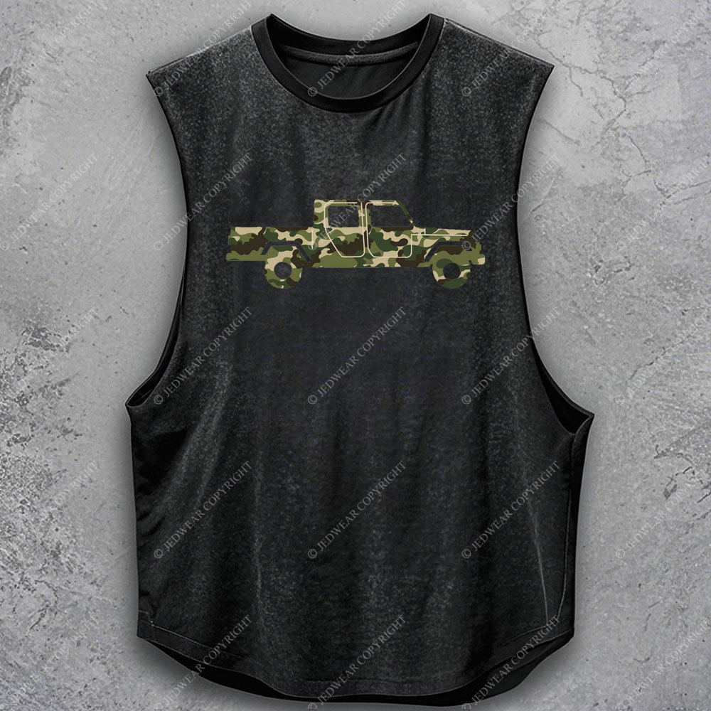 Green Camo Gladiator Truck Jp Car Men's Tank