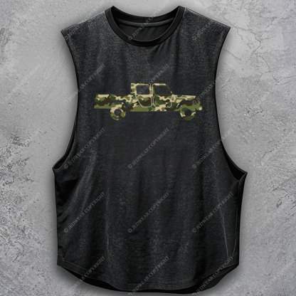 Green Camo Gladiator Truck Jp Car Men's Tank