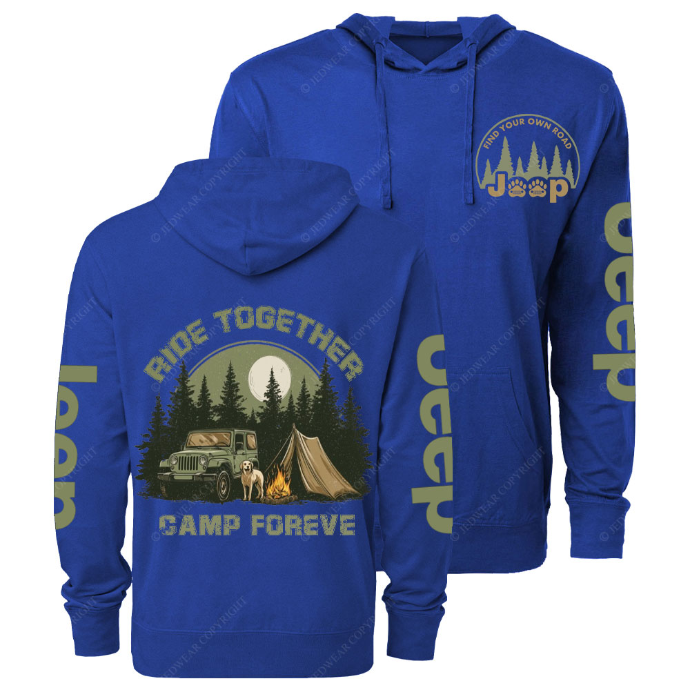 Find Your Road Dog and Camp Forever Oversized Lightweight Hoodie