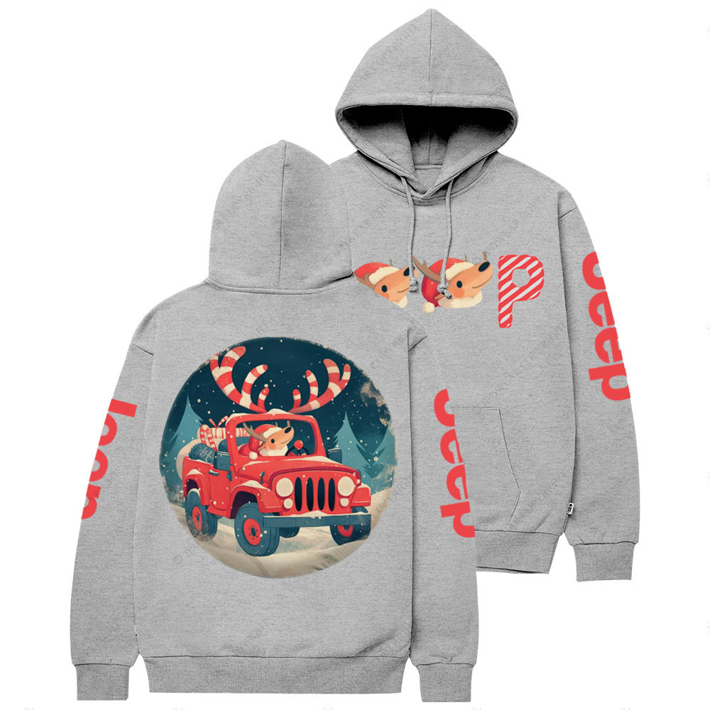 Christmas Reindeer Jp Sweet Casual Hoodie