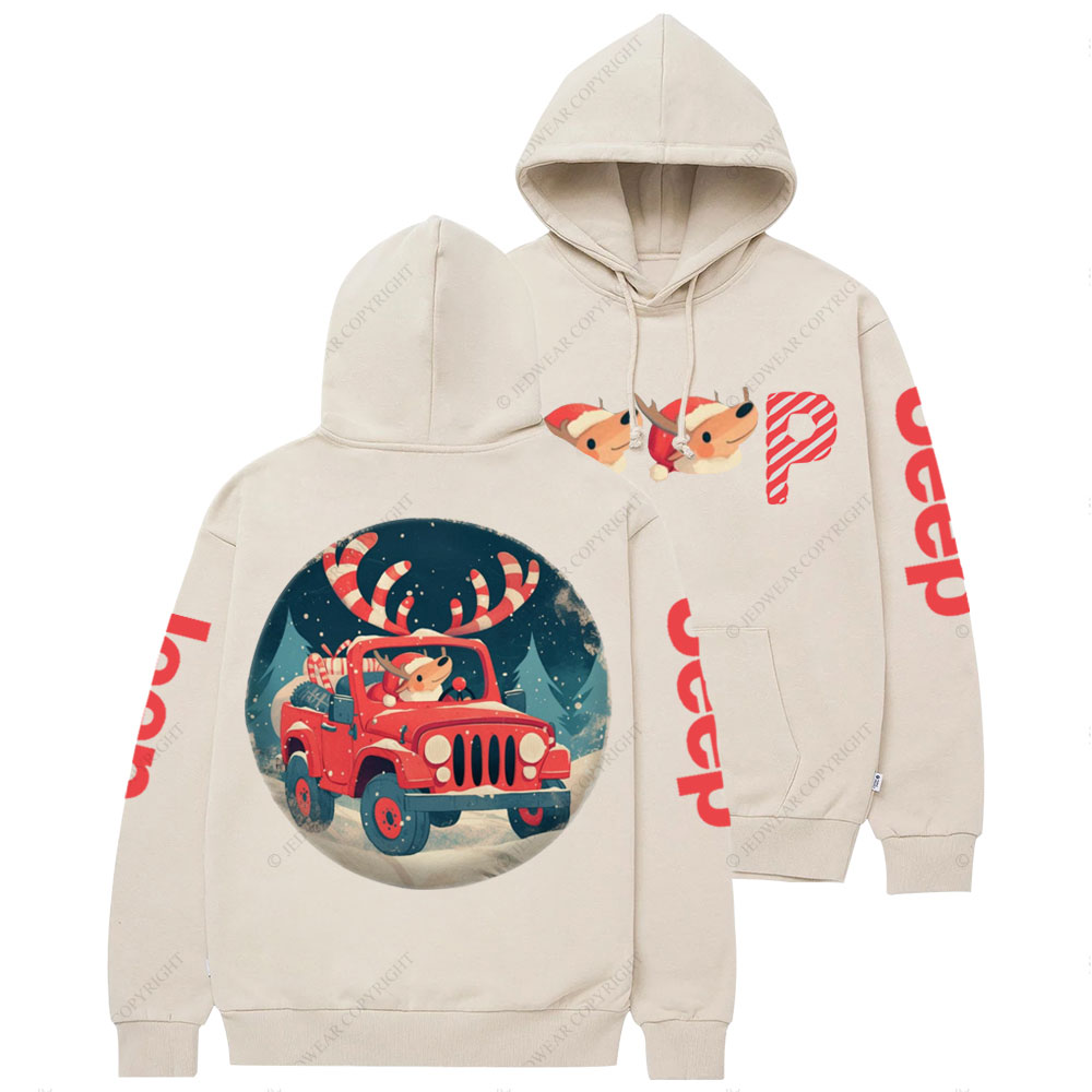 Christmas Reindeer Jp Sweet Casual Hoodie