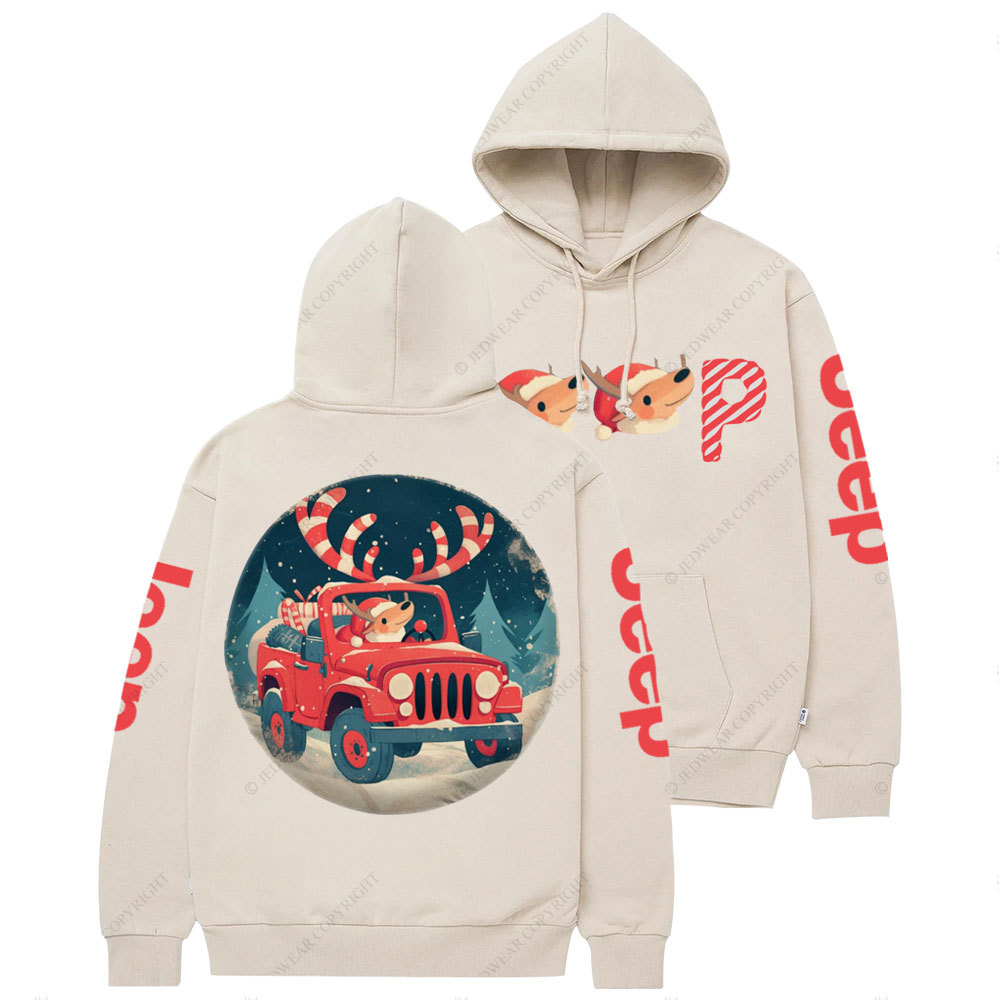 Christmas Reindeer Jp Sweet Casual Hoodie