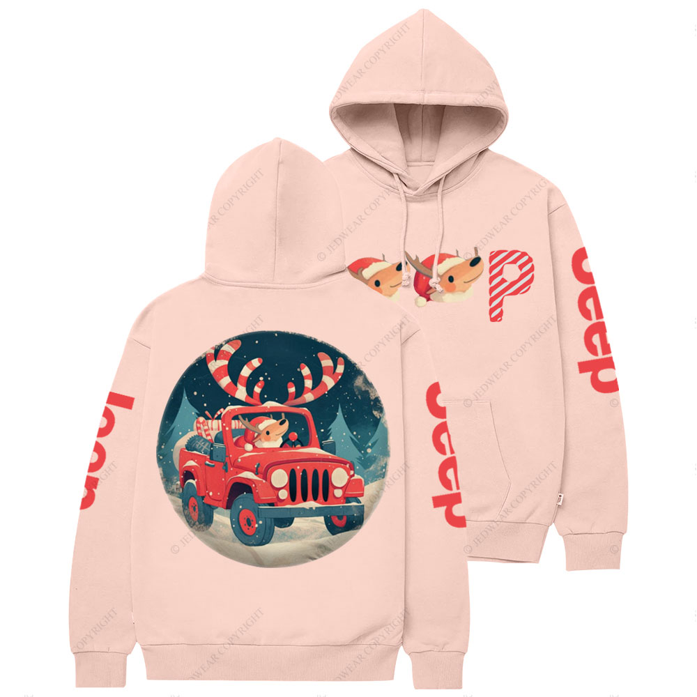 Christmas Reindeer Jp Sweet Casual Hoodie