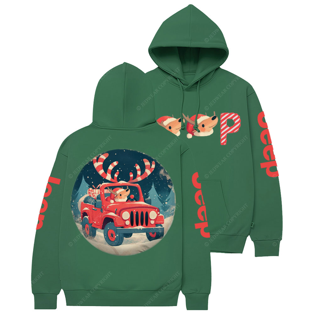 Christmas Reindeer Jp Sweet Casual Hoodie