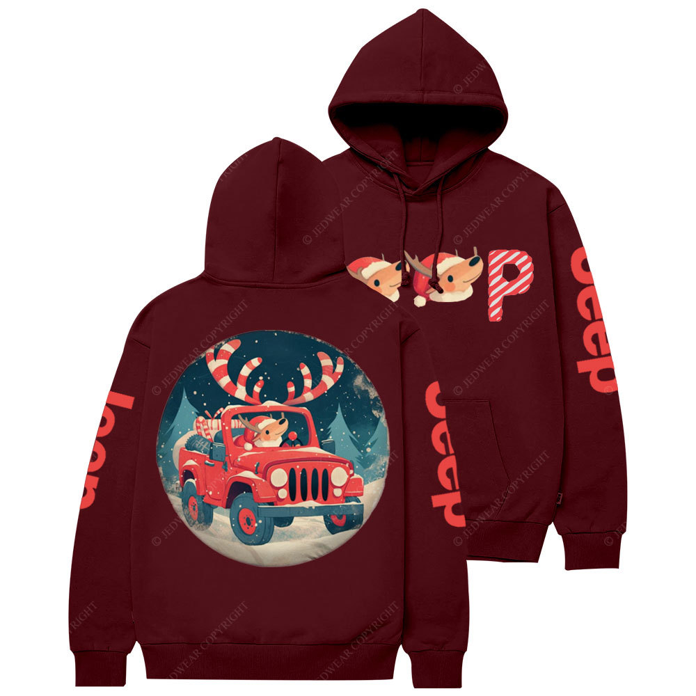 Christmas Reindeer Jp Sweet Casual Hoodie