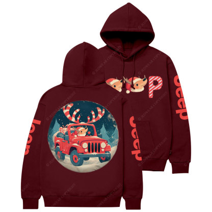 Christmas Reindeer Jp Sweet Casual Hoodie