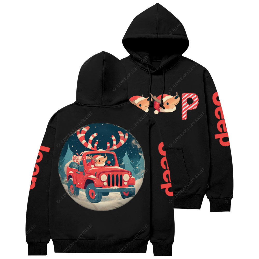 Christmas Reindeer Jp Sweet Casual Hoodie
