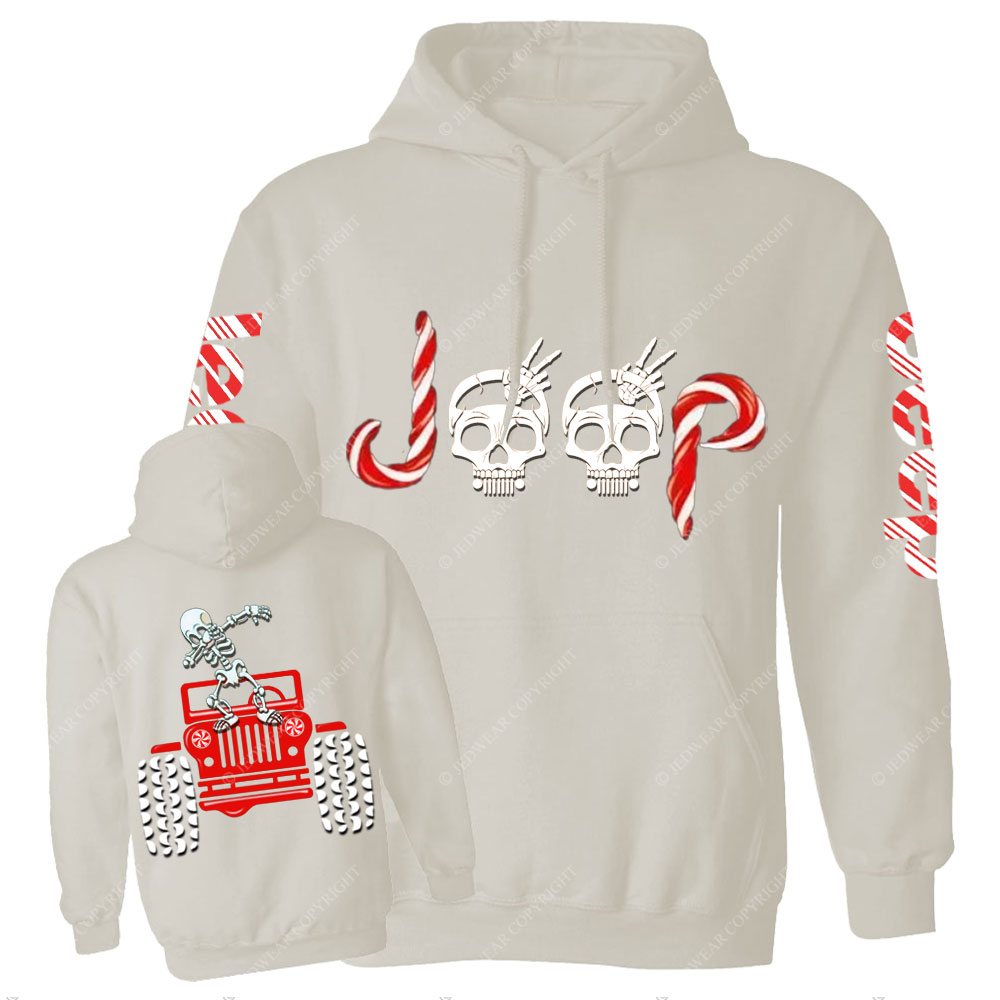 Skeletons Dancing on Jps Christmas Double Printed Casual Hoodie