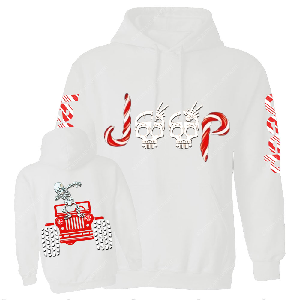 Skeletons Dancing on Jps Christmas Double Printed Casual Hoodie