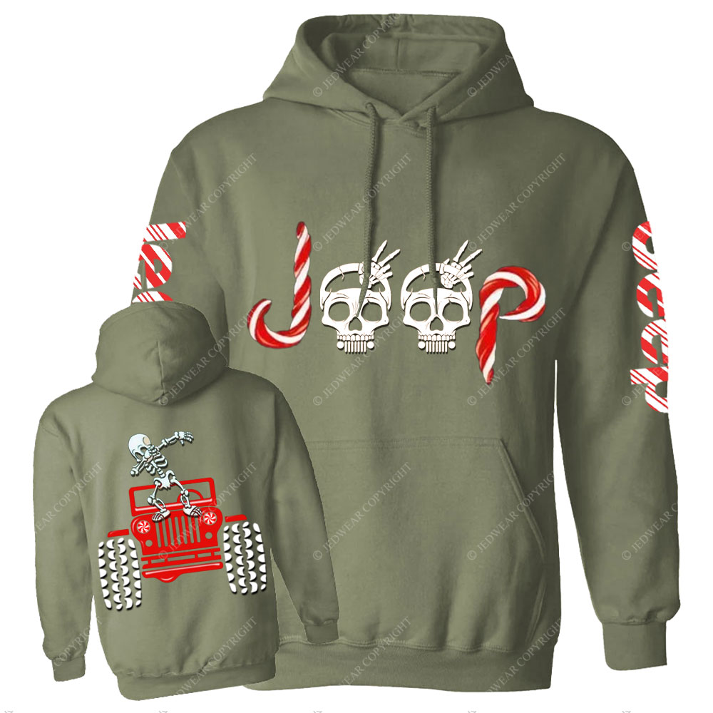 Skeletons Dancing on Jps Christmas Double Printed Casual Hoodie