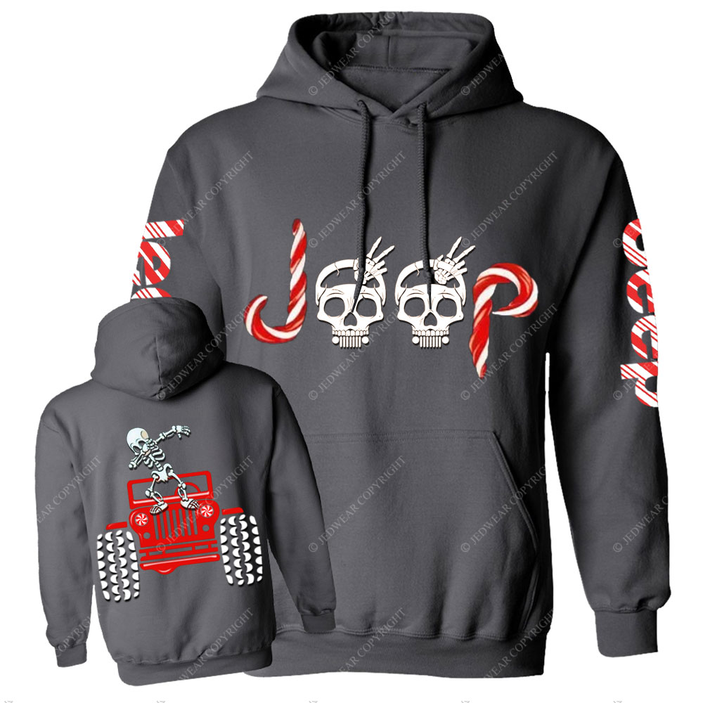 Skeletons Dancing on Jps Christmas Double Printed Casual Hoodie