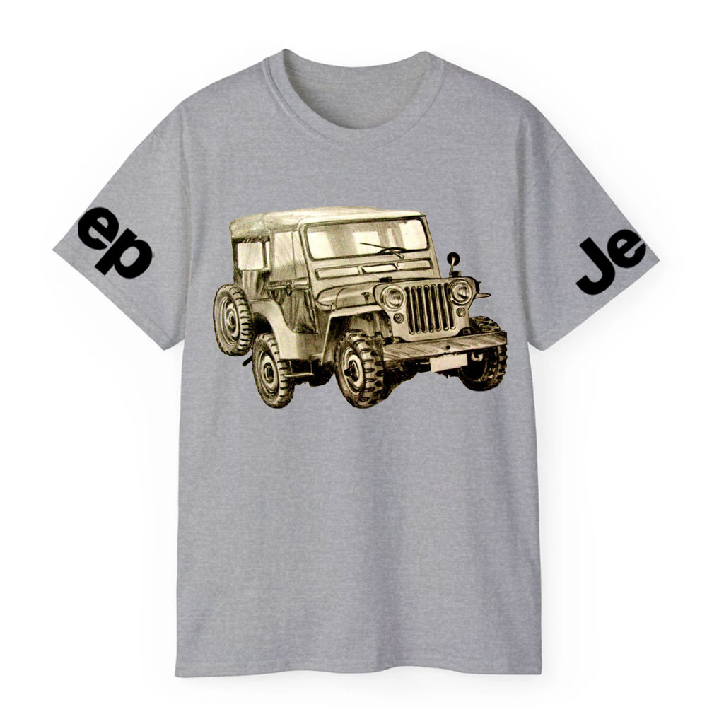 Hand-drawn Vintage Military  CJ5 Jp Lover T-Shirt