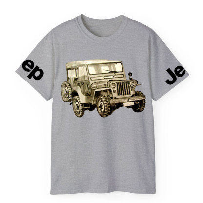 Hand-drawn Vintage Military  CJ5 Jp Lover T-Shirt