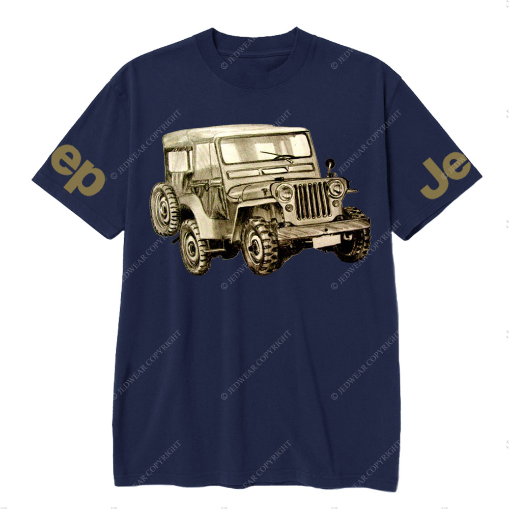 Hand-drawn Vintage Military  CJ5 Jp Lover T-Shirt