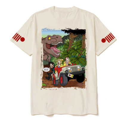 Must Go Faster T-Rex Jp Chasing T-shirt