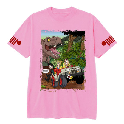 Must Go Faster T-Rex Jp Chasing T-shirt