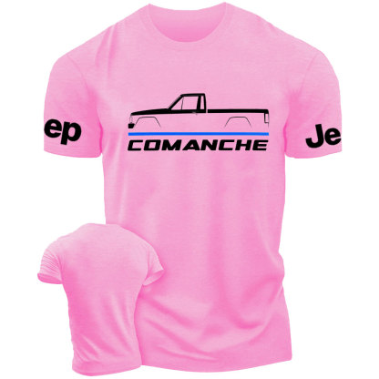 Jp Comanche 1986-1992 Car Enthusiast Thin Blue Line Police T-Shirt