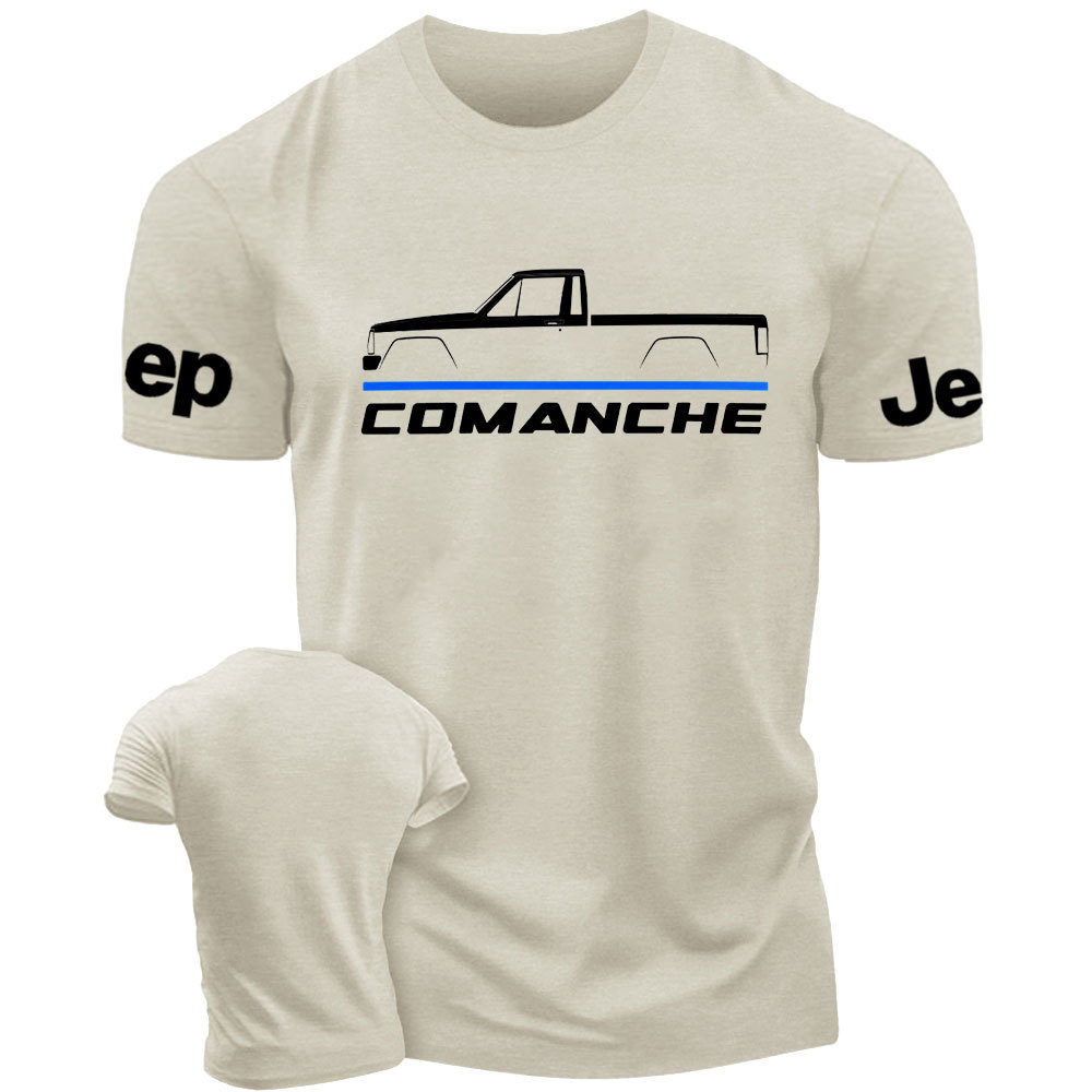 Jp Comanche 1986-1992 Car Enthusiast Thin Blue Line Police T-Shirt