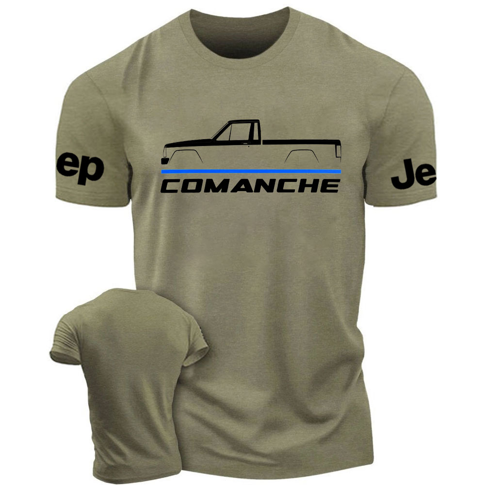 Jp Comanche 1986-1992 Car Enthusiast Thin Blue Line Police T-Shirt