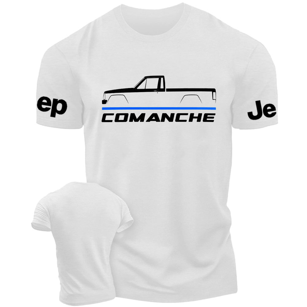 Jp Comanche 1986-1992 Car Enthusiast Thin Blue Line Police T-Shirt