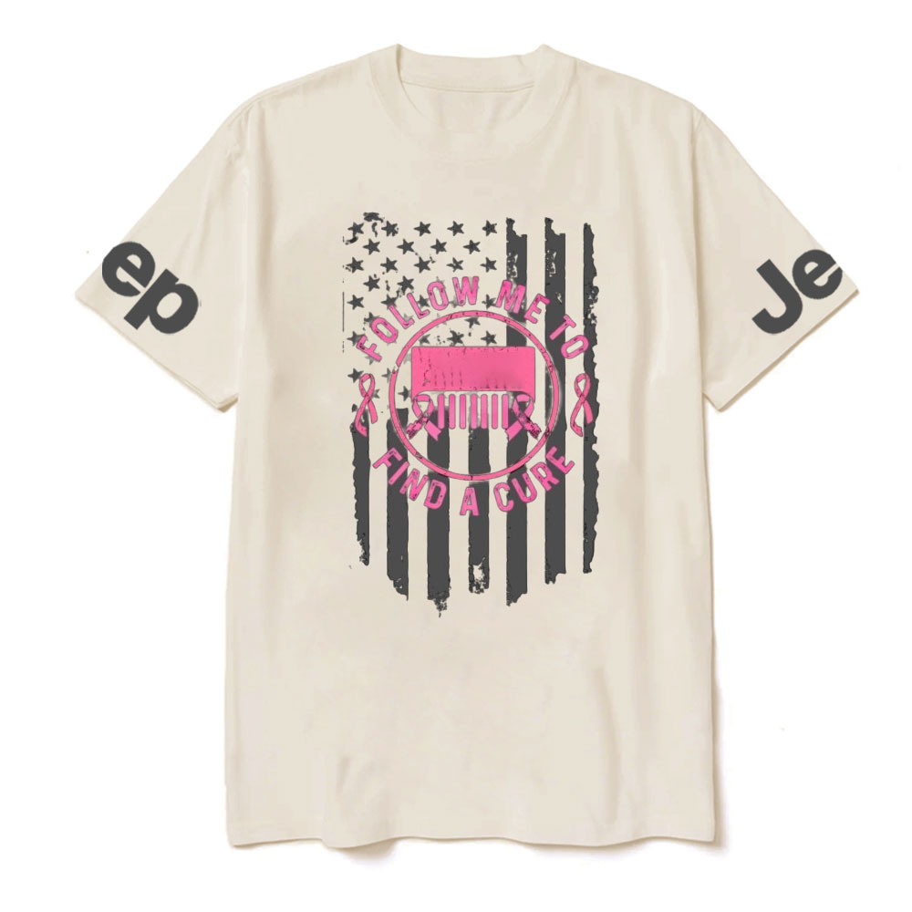Breast Cancer Jp Follow Me and Find a cure Cance T-Shirt