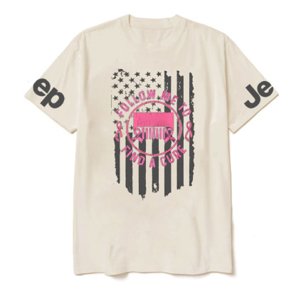 Breast Cancer Jp Follow Me and Find a cure Cance T-Shirt