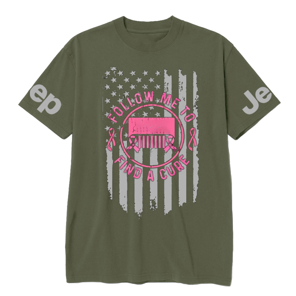 Breast Cancer Jp Follow Me and Find a cure Cance T-Shirt