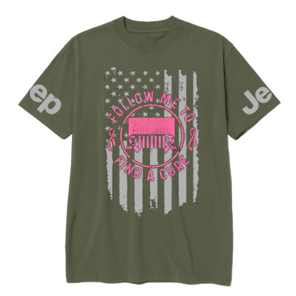 Breast Cancer Jp Follow Me and Find a cure Cance T-Shirt