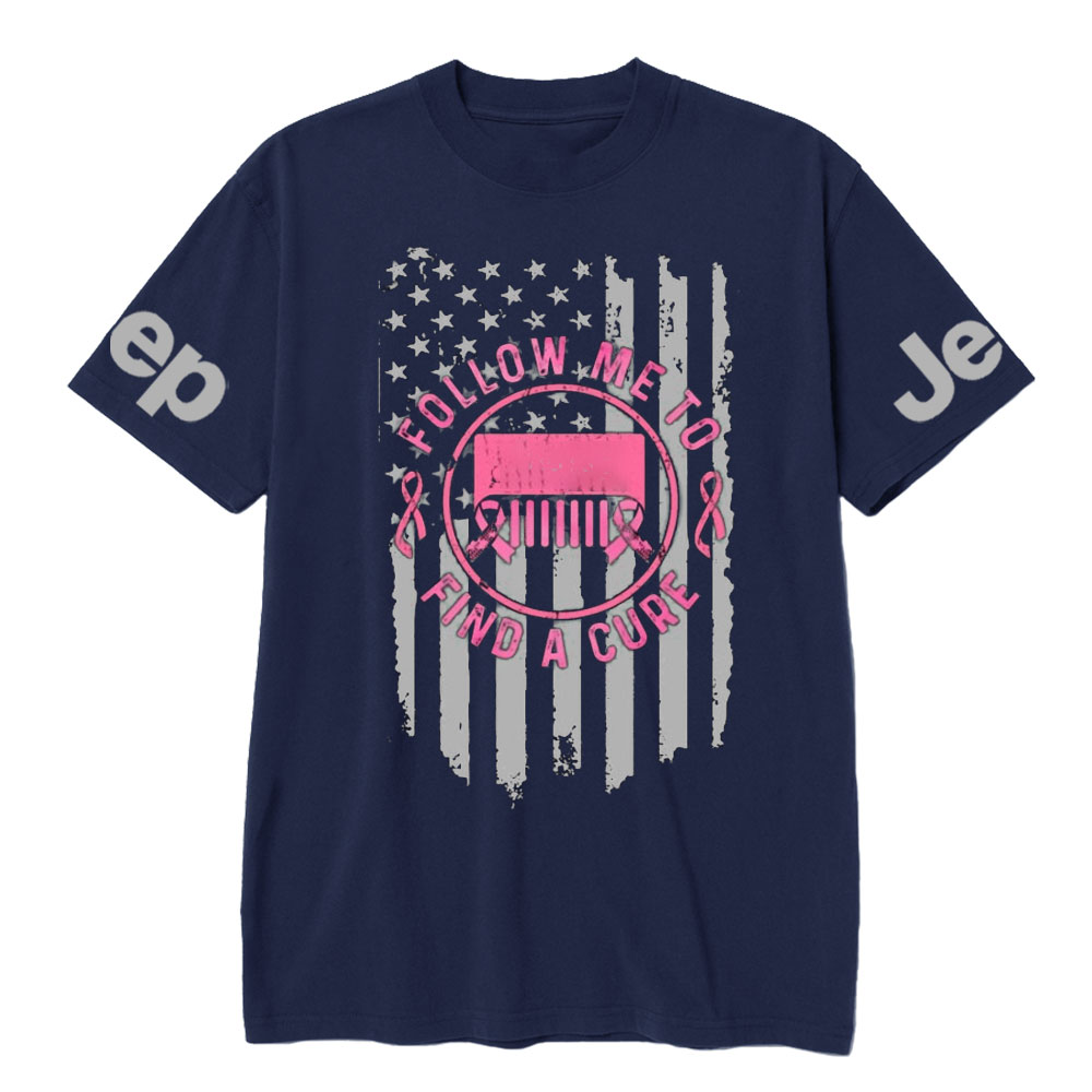Breast Cancer Jp Follow Me and Find a cure Cance T-Shirt